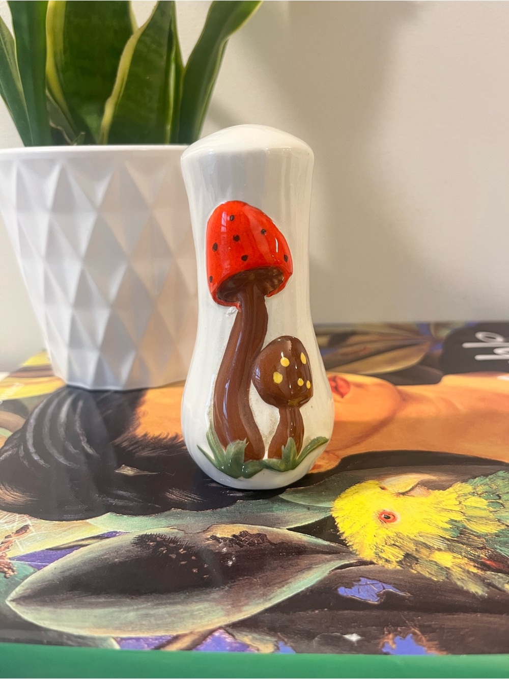 Vintage Ceramic Mushroom Salt Shaker Replacement - Picture 2 of 4